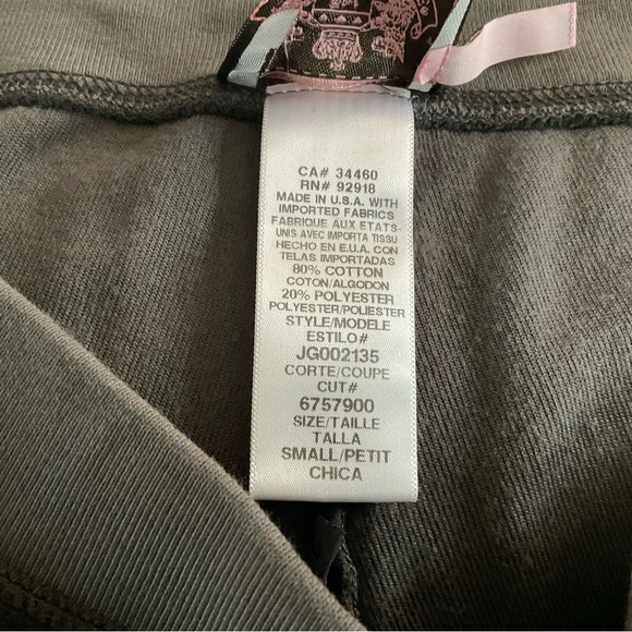 JUICY COUTURE ORIGINAL FLARE PANT COTTON/POLYESTER BLAND IN GRAY SIZE S . - Picture 9 of 9